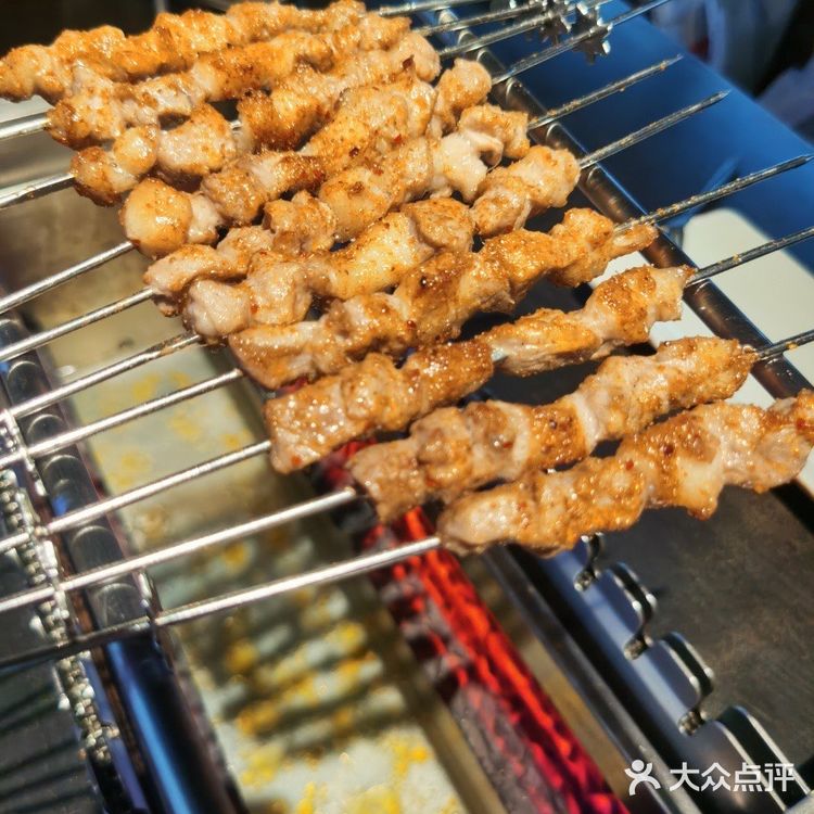 人气特色网红羊肉串和朋友一起去了很久以前朝阳路店[胜利]