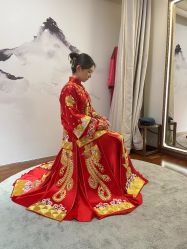 -懿沉香中式嫁衣礼服秀禾服龙凤褂马来褂旗袍总店