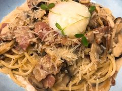 奶油汁培根溏心蛋意面-Future&Kitchen