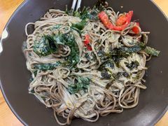 和风芝麻荞麦拌面-芝士牛炭火烤肉