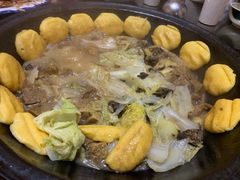 -粘豆包柴火铁锅炖