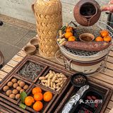 听说这家江景餐厅 出了一个围炉煮茶下午茶tc🫖