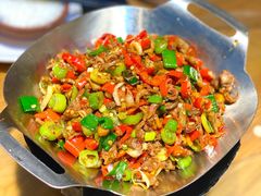 酸辣椒炒鸡杂-建辉湖南土菜馆(高新店)