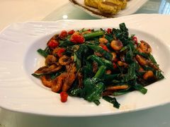 韭菜炒小河虾-烧肉馆(古北水镇景区店)