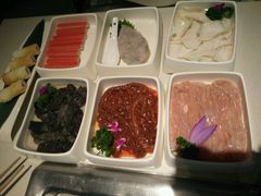 捞派鸭肠，黄喉，虾滑，蟹棒-海底捞火锅(九久奥特莱斯店)