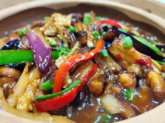 咸鱼茄子煲-陈记粤湛鸡饭店