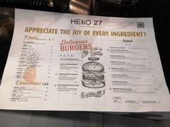 菜单-HELLO 27 意面·沙拉·帕尼尼