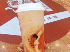 满杯红柚-喜茶(上海正大广场店)