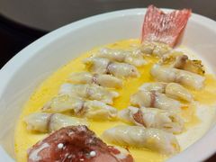 蟹粉三丝东星斑-新光酒家·河豚·海鲜·蟹料理(浦东店)