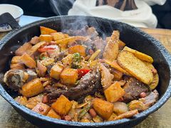 炕锅羊排-老钟家烤羊排·敦伊阁清真餐厅胡羊焖饼