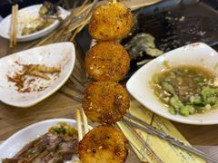 烤年糕-宝记烧烤·碳锅羊肉·羊蝎子火锅·夜食社(文体路创始店)