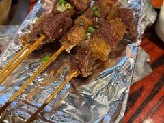 香烤牛肉粒-沙胆彪炭炉牛杂煲(上海日月光广场店)