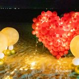 三亚沙滩浪漫求婚布置