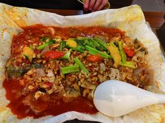 新品纸包鱼-庆峰龙虾烧烤(合肥一店)