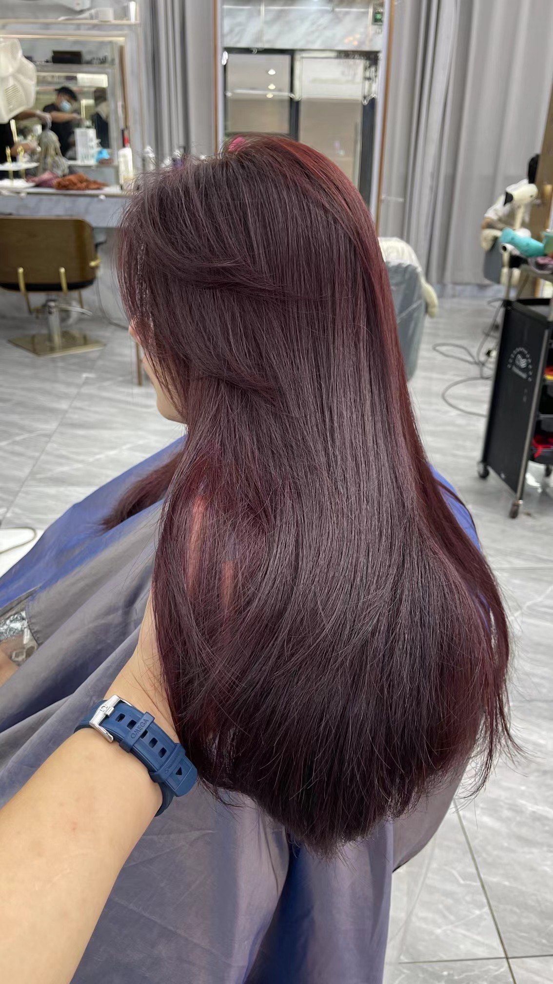 玫瑰红发色,秋日里的温柔