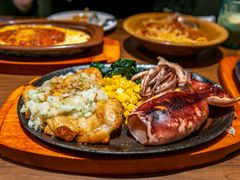 烤鸡排鱿鱼拼盘-萨莉亚意式餐厅(百联徐汇店)