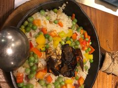 野生牛肝菌火腿洋芋焖饭-云海肴·汽锅鸡·云南菜(东坝金隅店)