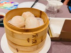 招牌胭脂虾饺皇拼黑金流沙包-滨河壹号烤鸭