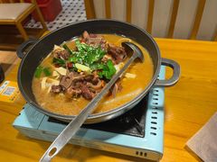 羊蝎子-丁记盐蘸牛肉·新杭菜(河东路店)