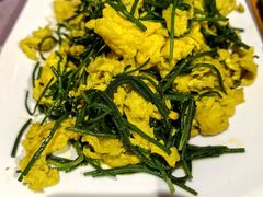 沙葱炒鸡蛋-大汗行宫园林餐厅