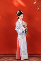 -后宫·古装汉服京剧儿童亲子全家福摄影