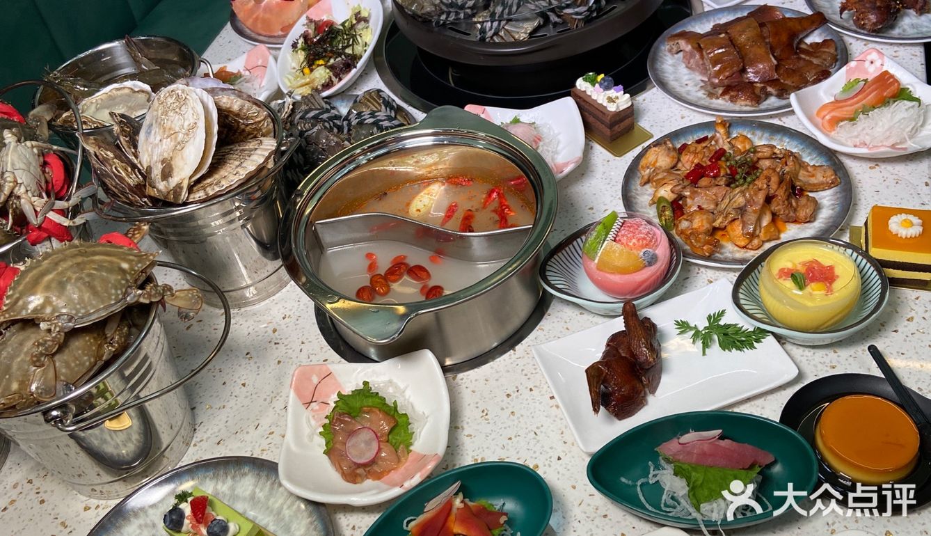 济南一家蒸汽海鲜自助餐厅!