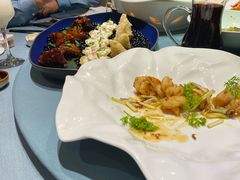 XO酱爆牡丹大虾球-九福楼大酒店
