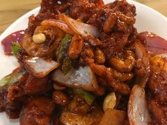 椒香虾仁爆鸡球-陈傻子餐厅(世纪都会店)