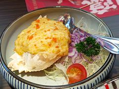黄金海胆蟹壳烧-仙隐小鹿中華の日料(荣民龙首广场店)