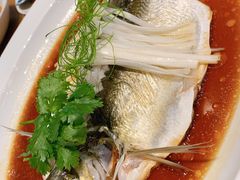 广式葱油蒸钱湖朋鱼-宁波柏悦酒店·钱湖渔港