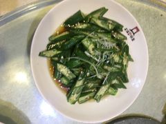 白灼秋葵-阿婆农家菜(车墩店)