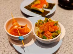 捞汁挪威三文鱼面条-争鲜回转寿司(海曙天一PLUS店)
