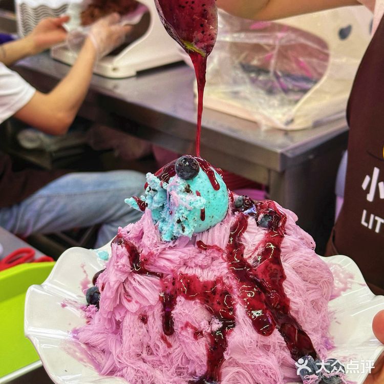 天津新开的❗️豪华版巧克力绵绵冰太诱人啦❗️