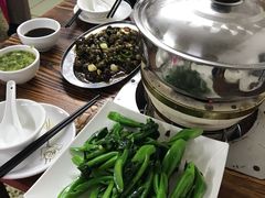 姜汁炒芥兰-广宁炭炉鸡煲·富临门饭店