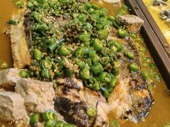 鲜青椒烤鱼-探鱼·鲜青椒爽麻烤鱼(银泰城店)