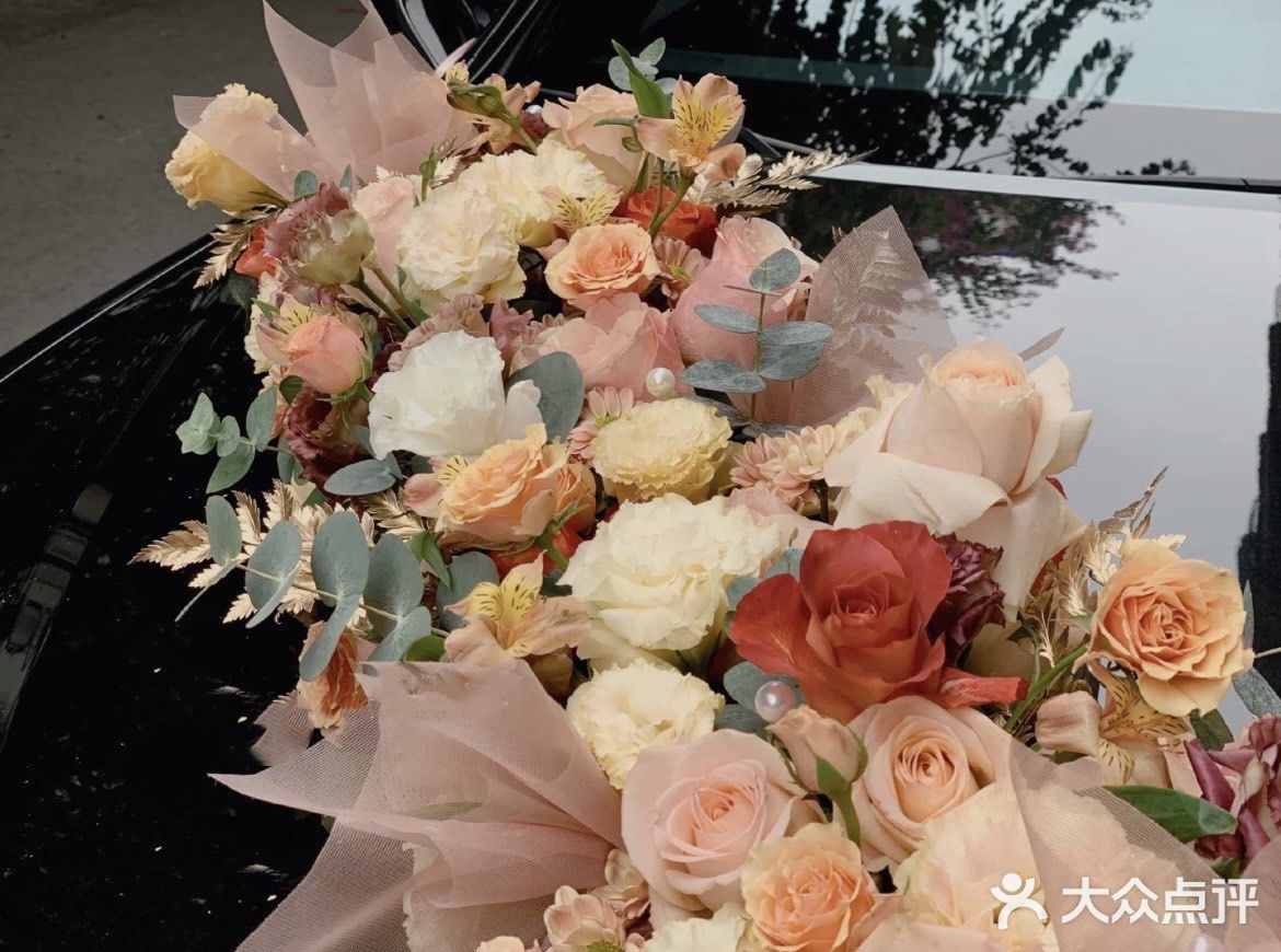 婚车花艺分享-🍂奶茶色系婚车