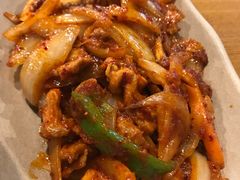 五花肉鱿鱼-包装马车·韩国料理·포장마차