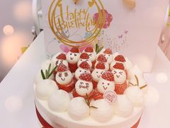 雪人蛋糕8寸-花花卷卷·鲜食蛋糕(静安久光百货店)