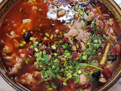 水煮肉片-洪霞餐馆