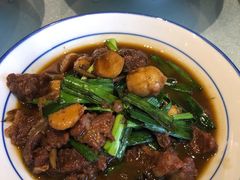 野生茨菇雪花牛肉-香阁餐厅·常州菜·常州菜代表品牌(新北奥体店)