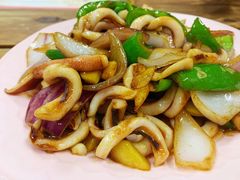 姜葱炒鱿鱼-老兵牛蹄店(下沙店)