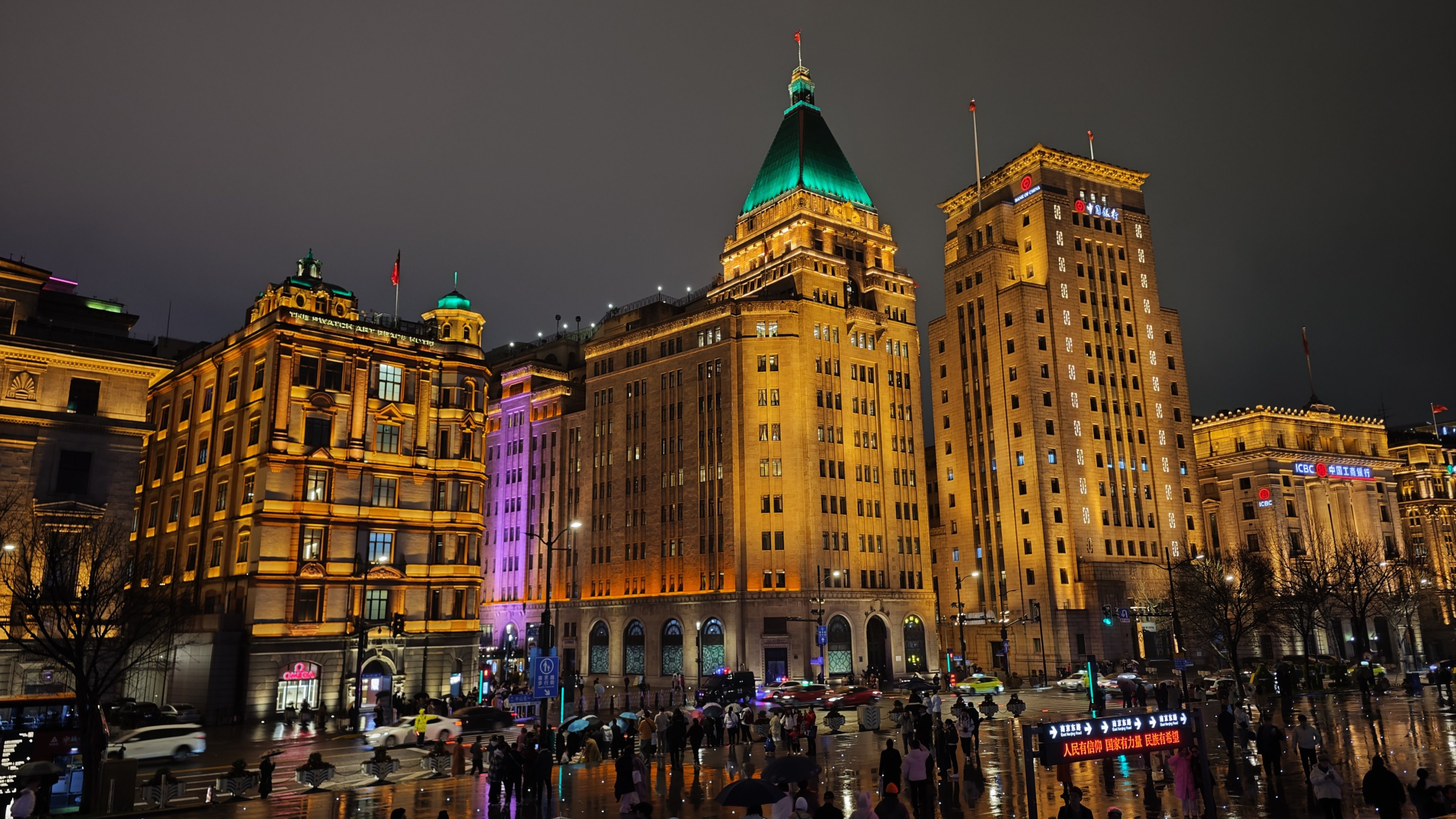 浦西外滩夜景图片