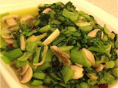手捏菜炒蘑菇-小厨师·二十年沈家门小海鲜(百井坊巷店)