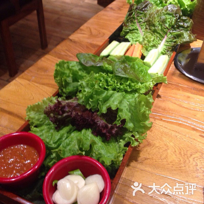 韩都·黑牛的店生菜图片-北京韩式烤肉-大众点评网
