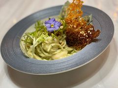 松子青口鲜虾罗勒意面-吃饼人西餐(南开店)