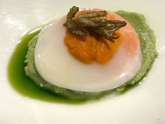 香椿海胆温泉蛋-杭州西子湖四季酒店·金沙厅