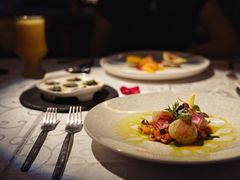 煎澳洲带子配海鲜汁-Olive橄榄花园漂亮饭主题布置餐厅(大望路店)