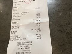 账单-Fergburger(皇后镇店)