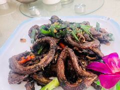 紫苏炒黄鳝-台山美食一绝阿四台山黄鳝饭(阿四创作店)