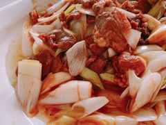 葱爆羊肉-古月香清真饭店